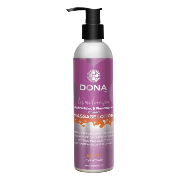 DONA Scented Tropical Tease - illatos masszázs krémgél (235ml)