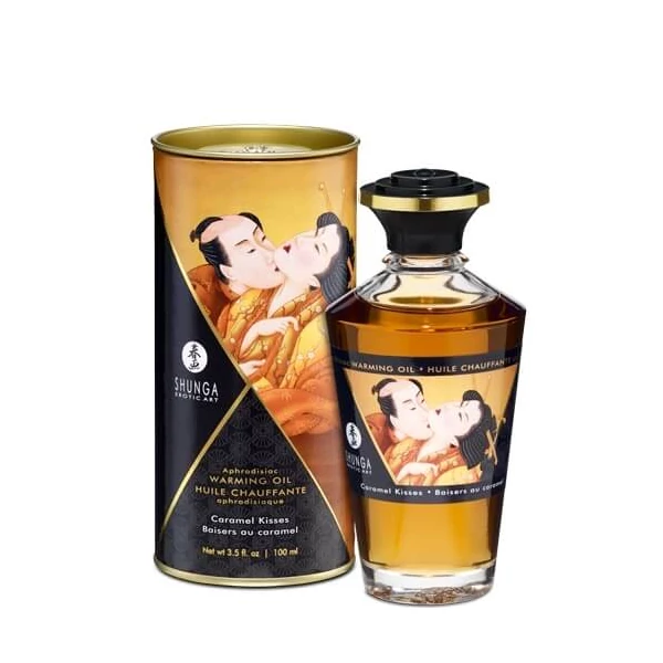 Shunga - melegítő hatású masszázsolaj - karamell (100ml)