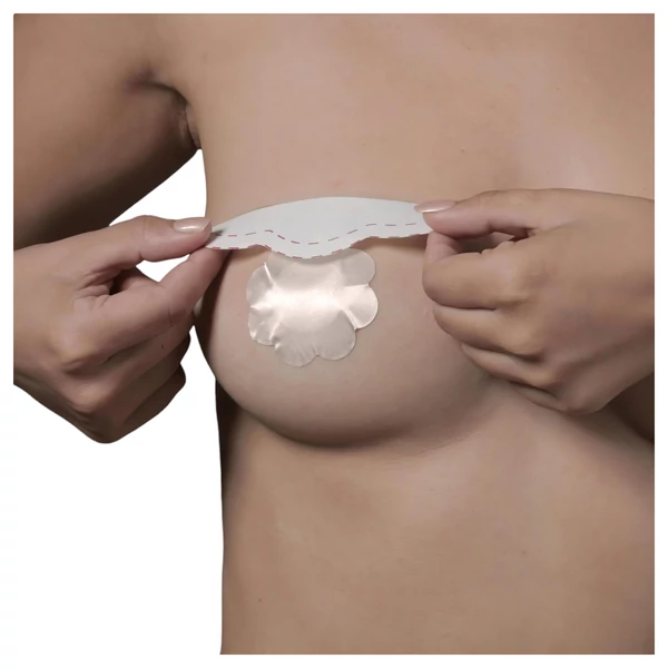Bye Bra D-F - láthatatlan mellemelő tapasz (pink, 6 db)