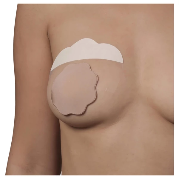 Bye Bra F-H - láthatatlan mellemelő tapasz - nude (6 db)