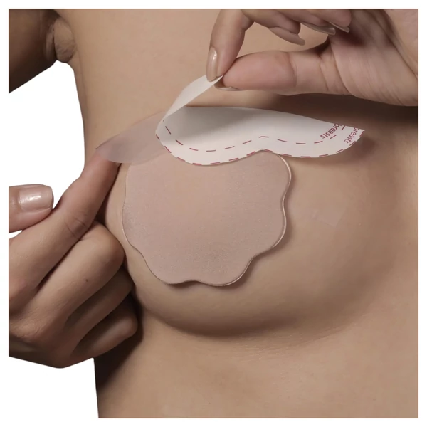 Bye Bra F-H - láthatatlan mellemelő tapasz - nude (6 db)