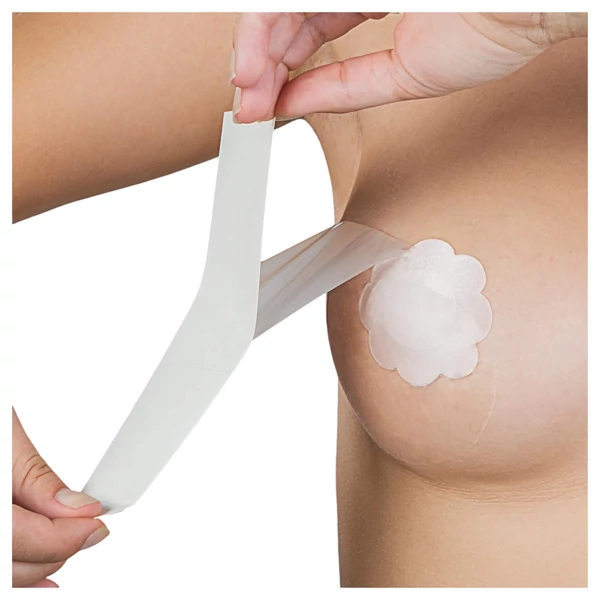 Bye Bra Perfect A-F - láthatatlan mellemelő tapasz - nude (12 db)