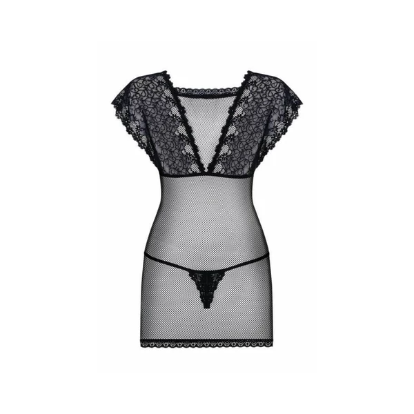 Obsessive Imperia - necc hálóruha tangával (fekete)