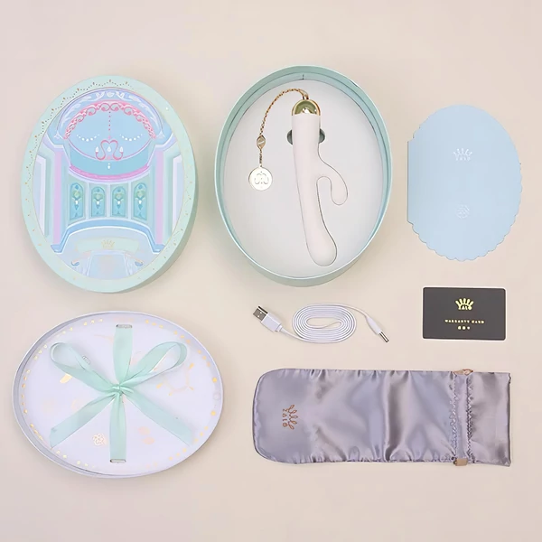 ZALO Ichigo Rabbit - okos luxus vibrátor (fehér)