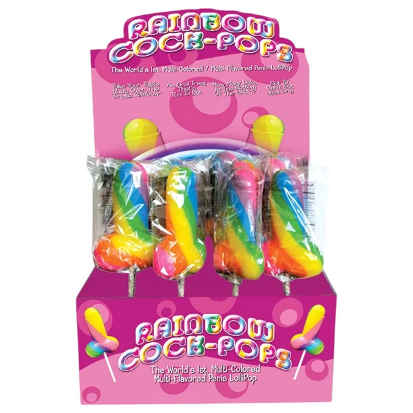 Spencer & Fleetwood - Rainbow Cock Pop - péniszes nyalóka (85g) - gyümölcs ízű