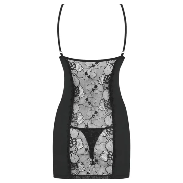 Obsessive Heartina - hálóing és tanga (fekete)