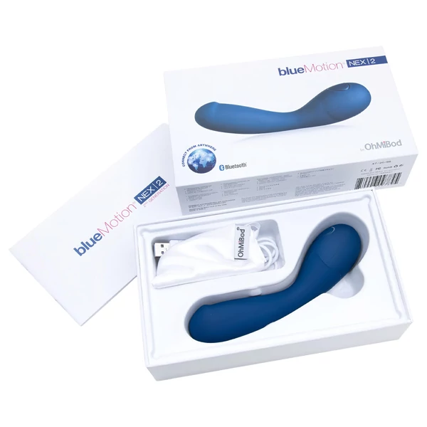OhMiBod Bluemotion Nex 2 - App-vezérelt G-pont vibrátor (kék)