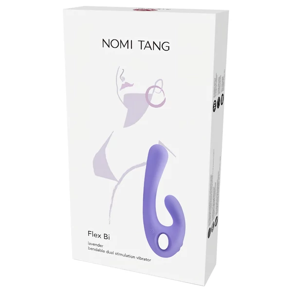 Nomi Tang Flex Bi - akkus, csiklókaros vibrátor (lila)