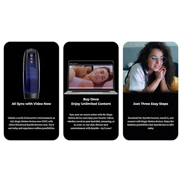 Magic Motion Xone - App-vezérelt maszturbátor, férfiaknak (kék)