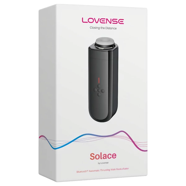 Lovense Solace - App-vezérelt maszturbátor, férfiaknak (fekete)